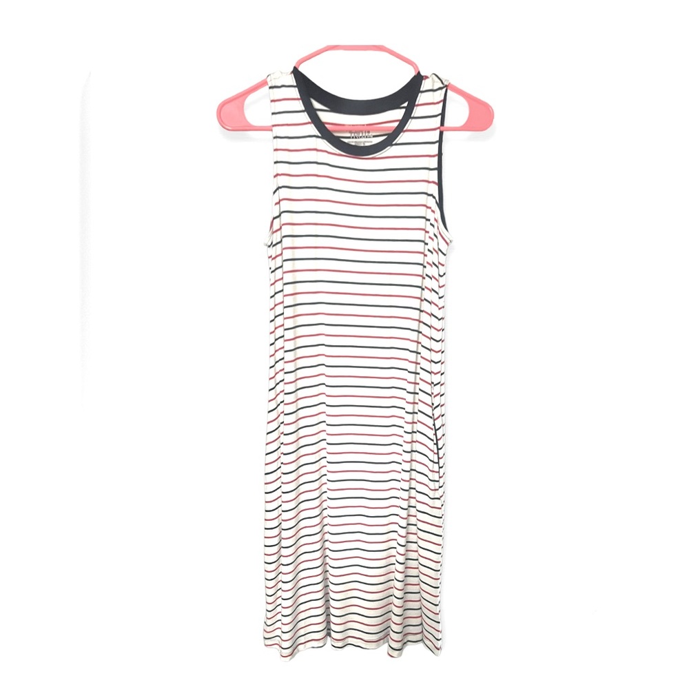 Red white and blue sleeveless dress